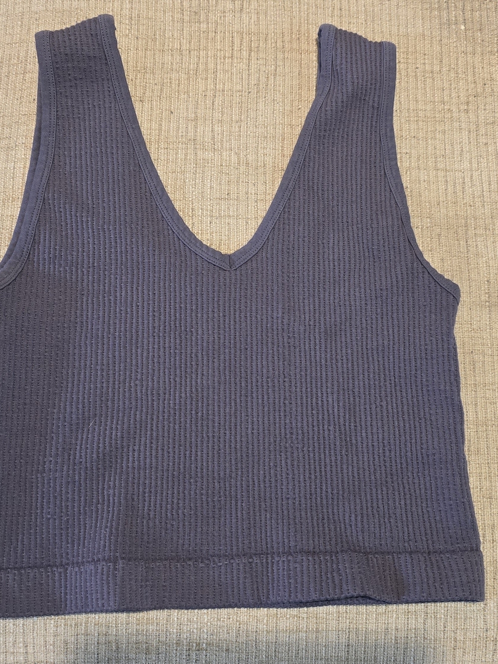 Three Bird Nest Navy Ribbed V-Neck Tank Brami